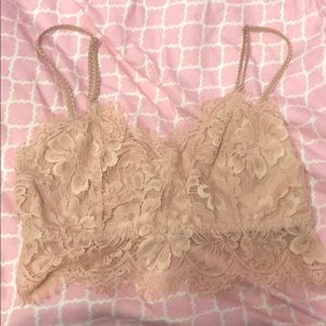 Eyelet lace bralette